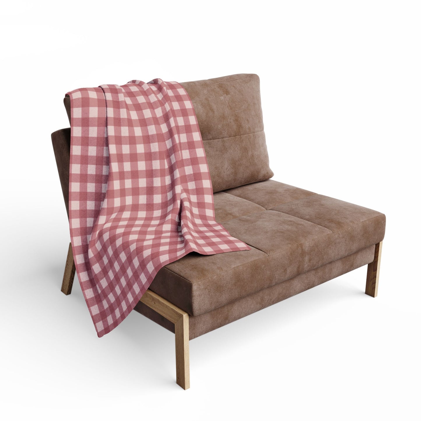 Plaid Fleece Blanket — Cozy Red Buffalo Check Throw for Living Room & Cabin