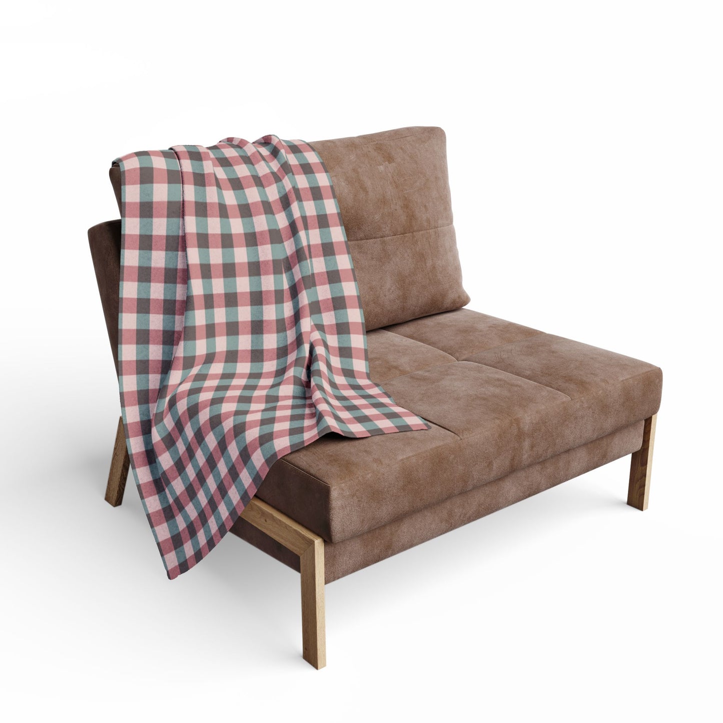 Plaid Fleece Blanket — Cozy Red & Green Buffalo Check Throw