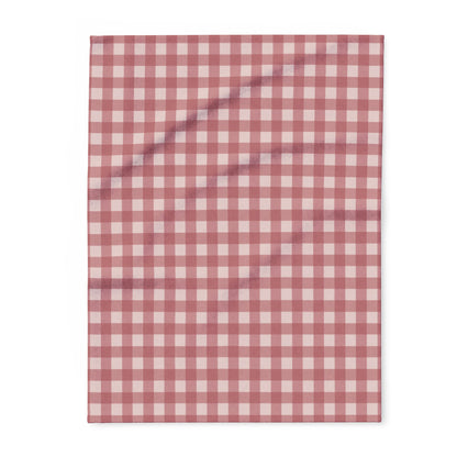 Plaid Fleece Blanket — Cozy Red Buffalo Check Throw for Living Room & Cabin