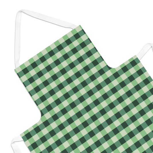 Green Buffalo Plaid Apron