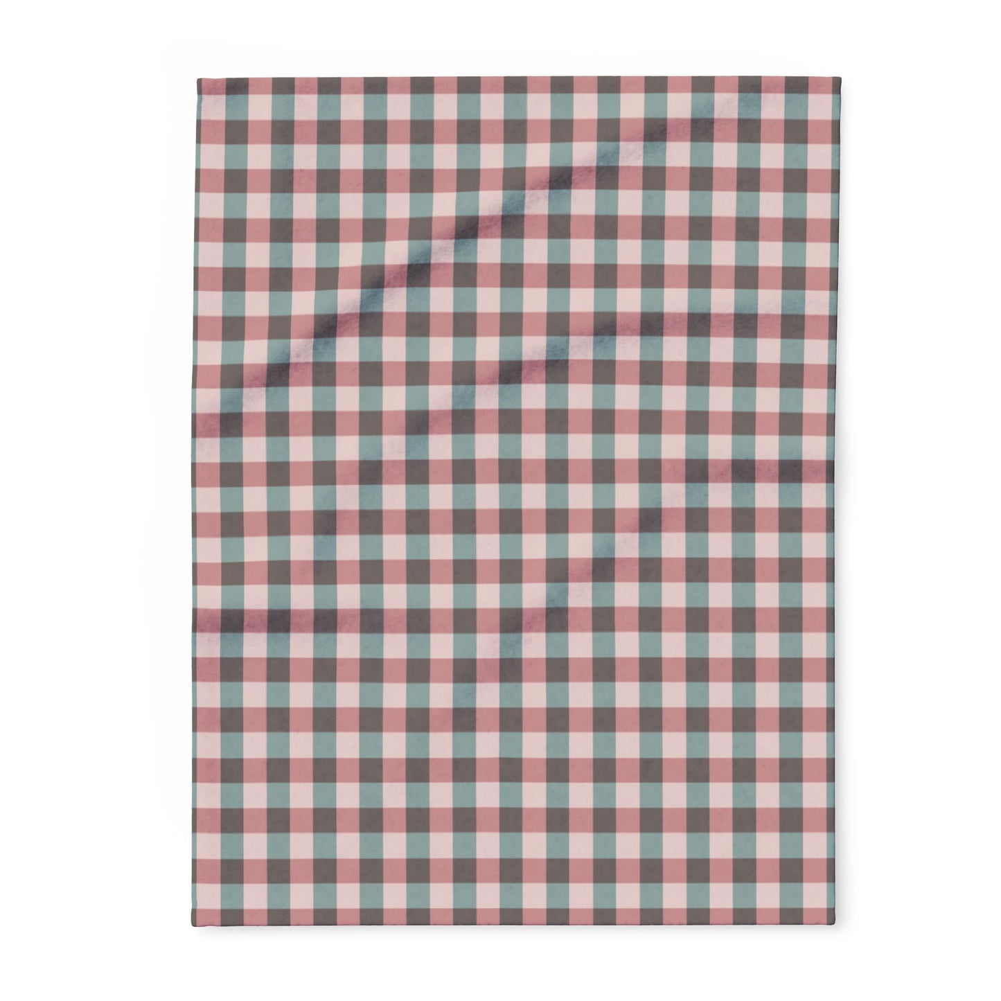 Plaid Fleece Blanket — Cozy Red & Green Buffalo Check Throw