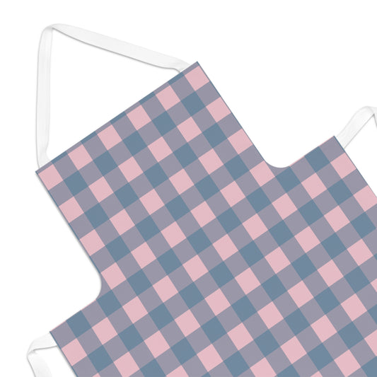 Pink & Gray Buffalo Check Apron