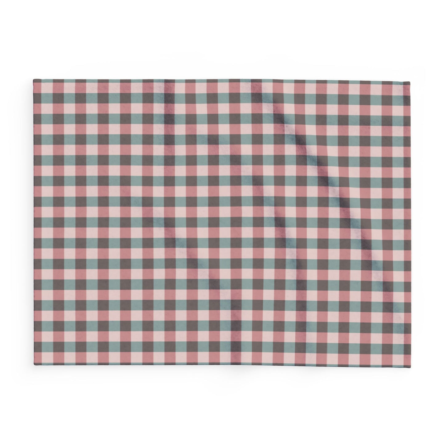 Plaid Fleece Blanket — Cozy Red & Green Buffalo Check Throw